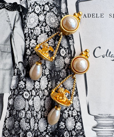 Karl Lagerfeld Angel Earrings