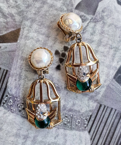 Carolee Birdcage Earrings