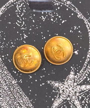 CHANEL Button Earrings