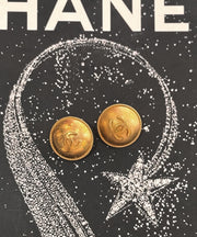 CHANEL Button Earrings