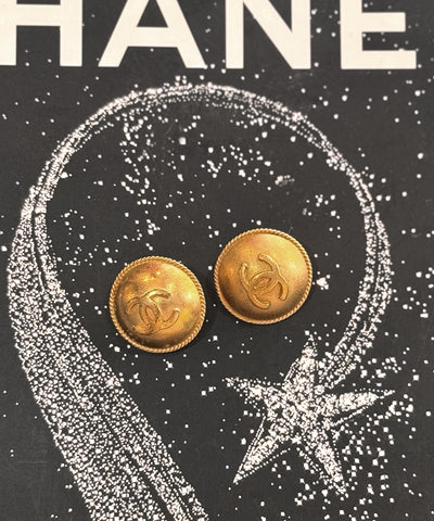 CHANEL Button Earrings