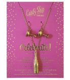 Vintage Champagne Toasting Set - Necklace & Earrings
