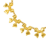 Golden Garland Bow Necklace