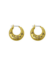Zodiac Mini Hoop Earrings (Leo)