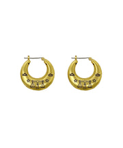 Zodiac Mini Hoop Earrings (Libra)