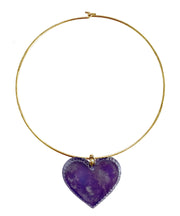 Candy Heart Necklace (Grape)