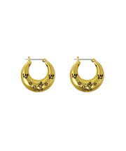 Zodiac Mini Hoop Earrings (Capricorn)