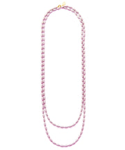 Charleston Rice Bead Necklace (French Quarter Violet)