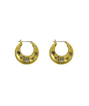 Zodiac Mini Hoop Earrings (Virgo)