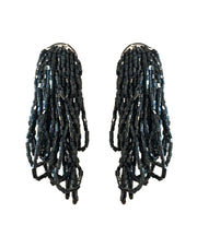 Black Cascade Earrings