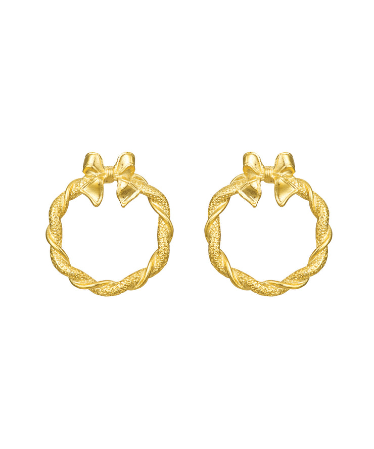 Golden Wreath Earrings